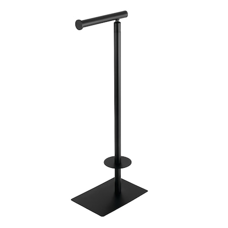 Kingston Brass CC8000 Claremont Freestanding Toilet Paper Stand, Matte Black CC8000
